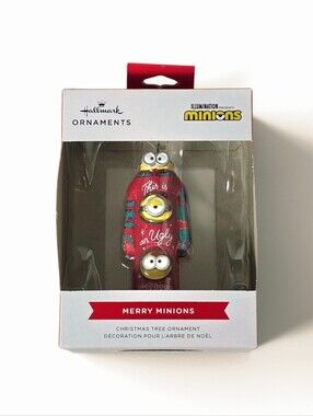 Hallmark Merry Minions Christmas Ornament Illumination Minions NWT